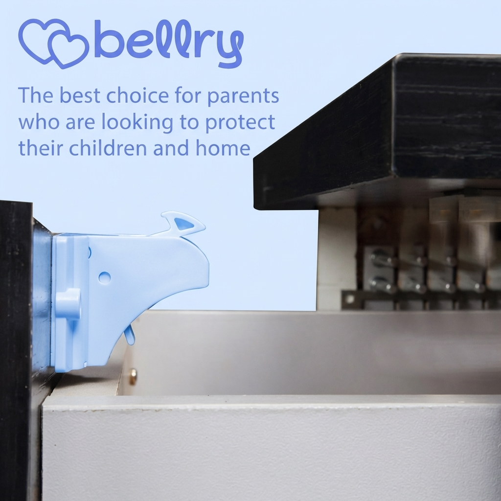 Bellry Baby Proof and Magnetic Cabinet Locks (8 Locks + 2 Keys)
