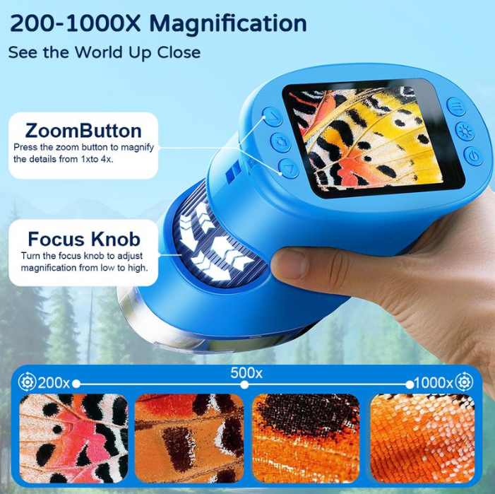 1000X Handheld Explorer Microscope For Kids