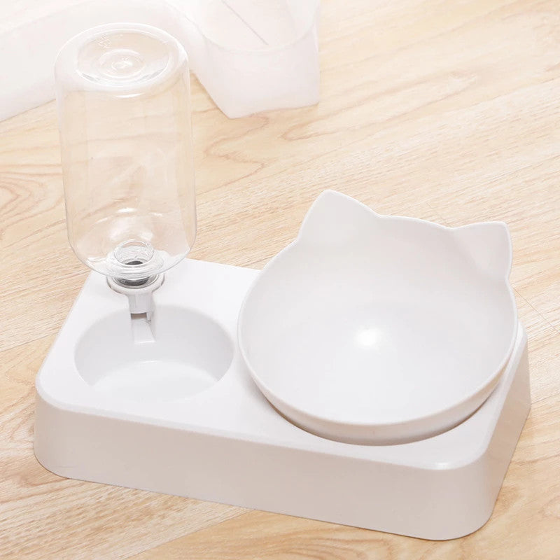 Pet Feeding Double Bowl