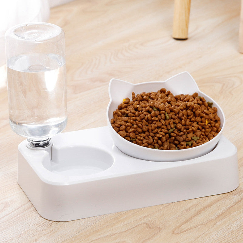 Pet Feeding Double Bowl
