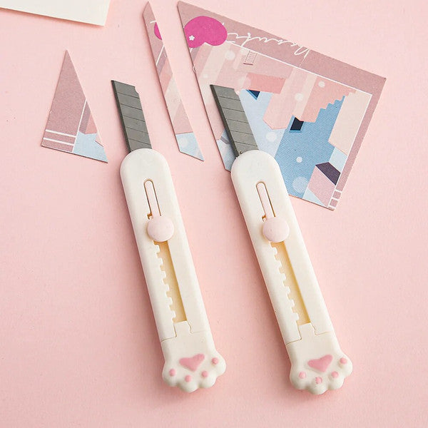 Mr.Paper Mini Portable Cat Claw Utility Knife - Creative Hand Account Decoration Tool for Art Supplies