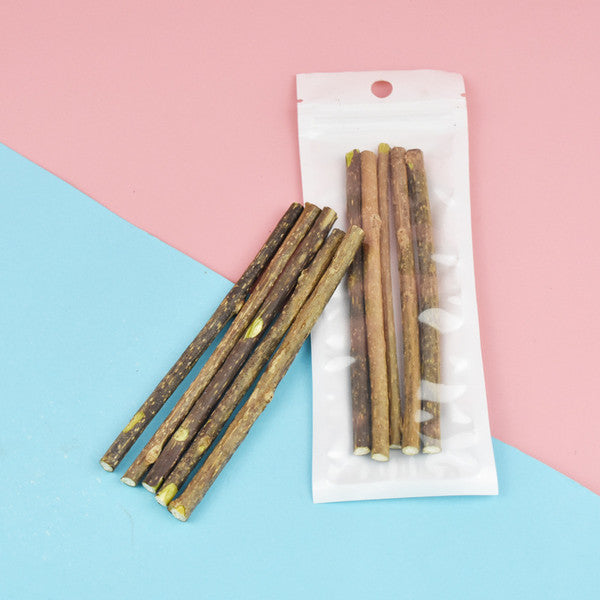 Catnip Clean Teeth Green Cat Snacks Sticks | Molar Stick Pet Supplies & Toys for Cats | Chew Toy with Natural Plants for