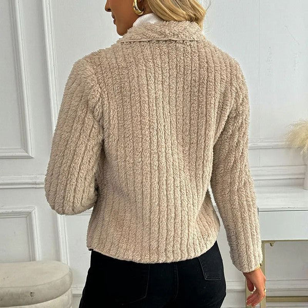 Autumn Winter Long Sleeve Slim Casual Cardigan Coat for Women