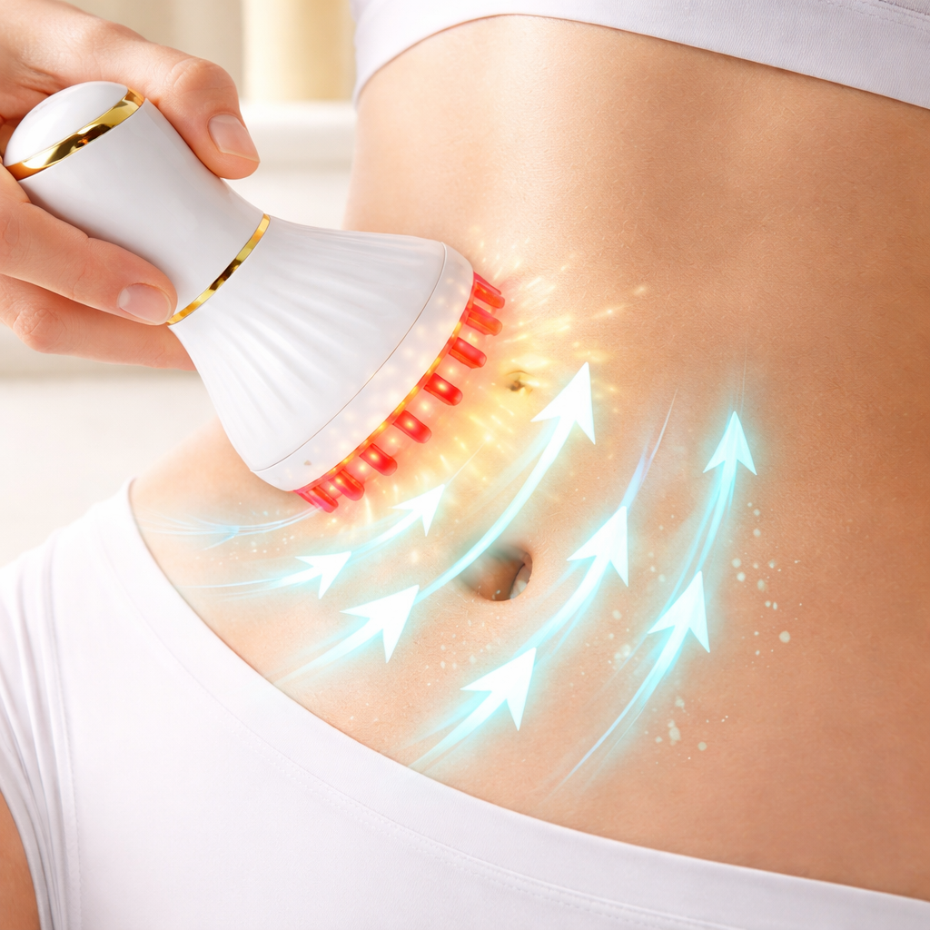 Handheld Full Body Lymphatic Massager with Heat Vibration